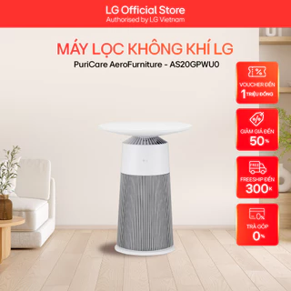 Máy lọc không khí LG PuriCare AeroFurniture, lọc bụi mịn PM0.01, kháng khuẩn 99.9% - AS20GP