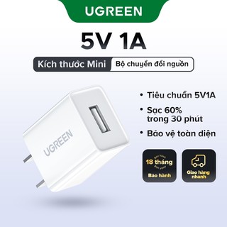 UGREEN Củ Sạc 5V1A cho iPhone 13/12/8 Pro Max Xiaomi Samsung 5V USB Charger for Android Phone