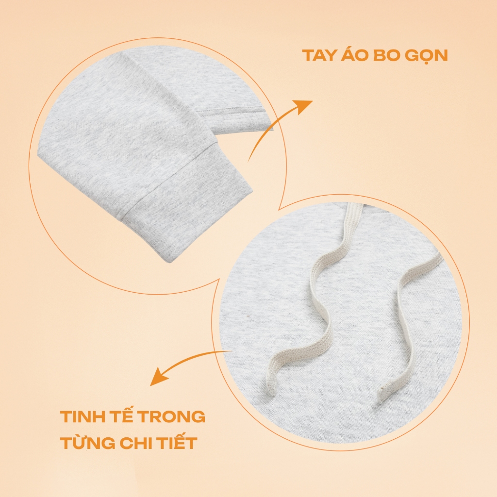 Áo Hoodie Unisex Melange Insidemen Relax Form Rộng Thu Đông Streetwear IHD001EDP01