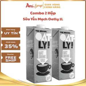 Sữa Yến Mạch Oatly 1L, Thơm Ngon Tạo Bọt Tốt Nguyên Liệu Pha Cà Phê Matcha Chuẩn Vị