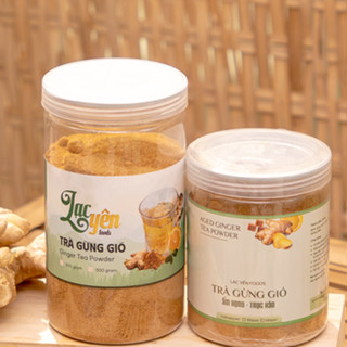 Trà Gừng Gió Đắk Lắk Lạc Yên Foods Ít Ngọt Thơm Ngon, Trà Hòa Tan Tiện Lợi, Giúp Ấm Cơ Thể