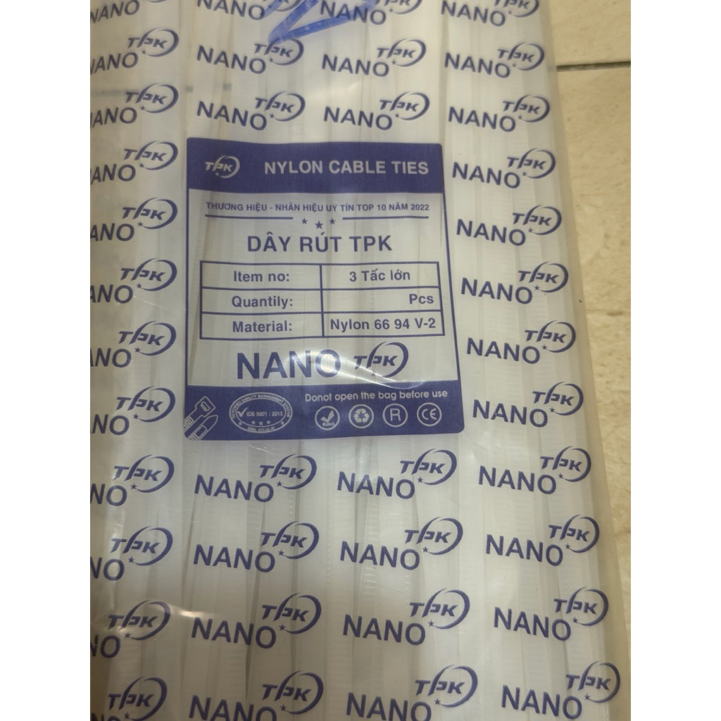 Bịch Dây Rút Nhựa Siêu Bền Đa Năng – Khóa Chặt Mọi Thứ