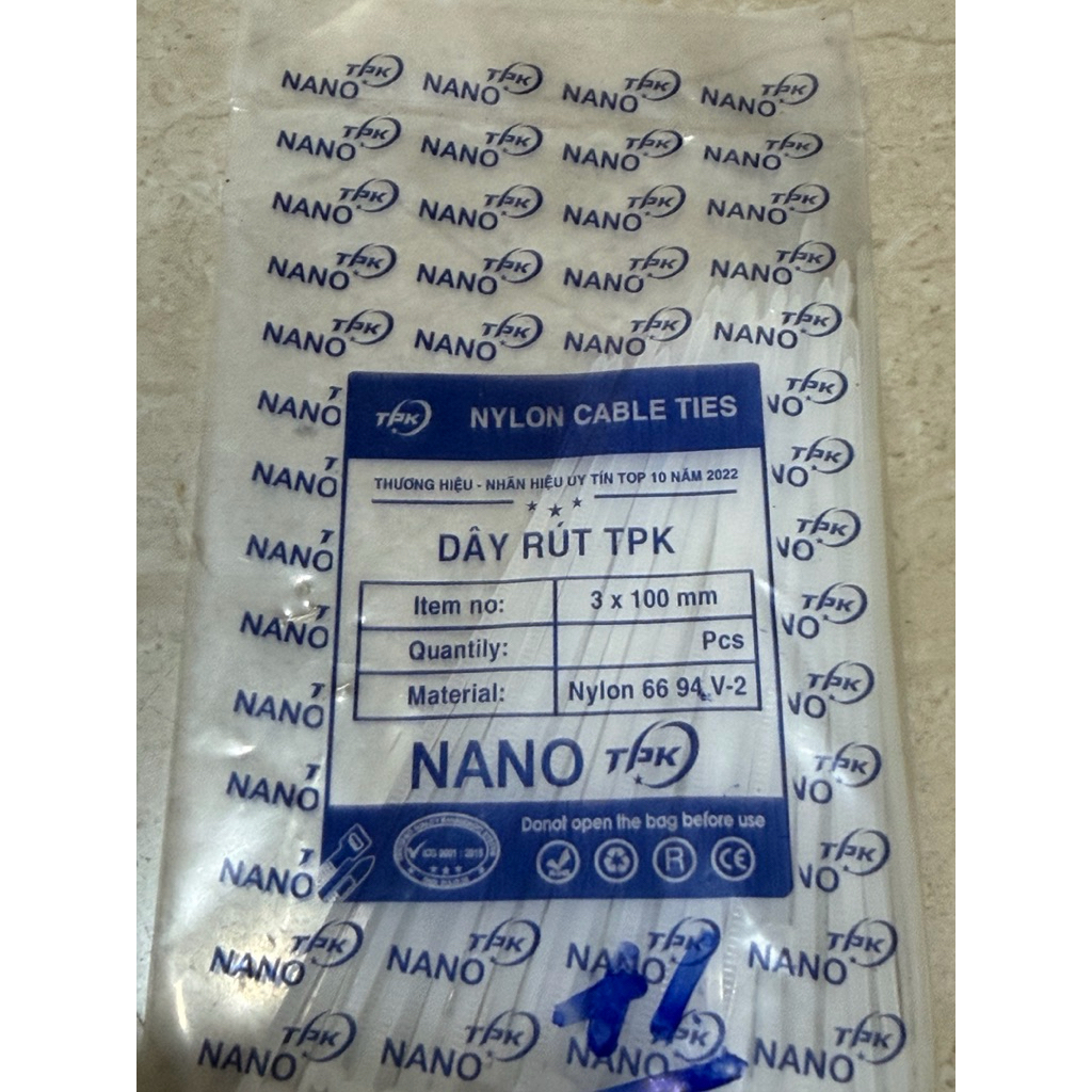 Bịch Dây Rút Nhựa Siêu Bền Đa Năng – Khóa Chặt Mọi Thứ