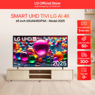 Smart UHD Tivi LG AI 4K 65 inch 65UA8450PSA - Model 2025