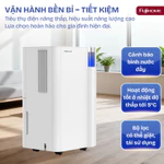 Máy hút ẩm 10-20M2 lọc không khí Ion FUJIHOME DH10N Nhập Khẩu, công nghệ máy nén Block phòng khách phòng ngủ đa năng — ảnh 2