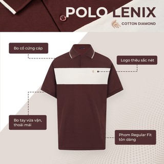 Áo polo nam cao cấp LENIX, BST HOLIDAY SEASON, chất liệu CVC Diamond thanh lịch sang trọng - POLOMANOR