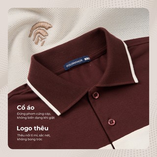Áo polo nam cao cấp LENIX, BST HOLIDAY SEASON, chất liệu CVC Diamond thanh lịch sang trọng - POLOMANOR