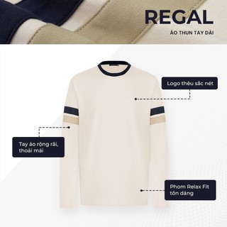 [DEAL SỐC 6.6] Áo thun nam tay dài cổ tròn cao cấp REGAL, BST HOLIDAY SEASON, Chất liệu Cotton 2C đứng form - POLOMANOR