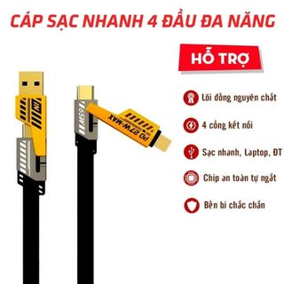 Homee.cok Củ Sạc Nhanh 120W + Cáp Sạc Đa Năng 3 Đầu – Sạc Siêu Nhanh, Tương Thích Nhiều Thiết Bị