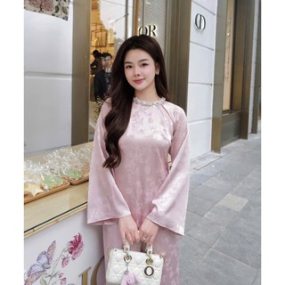 Áo dài nữ cách tân TÂM GIAO BST Tết 2026 Saam thiết kế chất liệu gấm lụa mềm mát tôn dáng,dễ mặc