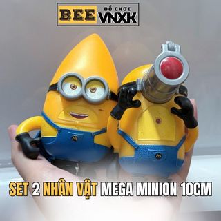 Set 2 Mô hình Minion phim Despicable Me 4 cao 10cm, có lỗi xước sơn - BEE VNXK