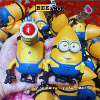 Set 2 Mô hình Minion phim Despicable Me 4 cao 10cm, có lỗi xước sơn - BEE VNXK