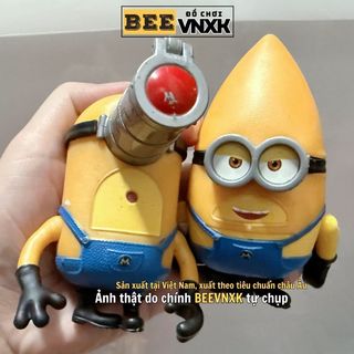 Set 2 Mô hình Minion phim Despicable Me 4 cao 10cm, có lỗi xước sơn - BEE VNXK