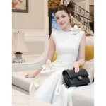 [Bản Cao Cấp] Đầm Váy Thiết Kế Dáng Suông Nhẹ Không Tay Tôn Dáng Phối Hoa 3D Nhẹ Nhàng Thanh Lịch Bliss Shop - V774 — ảnh 5