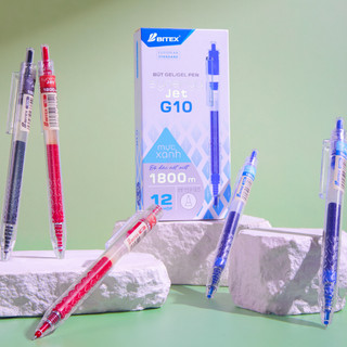 [MỚI VỀ] Combo 3/5 Bút Gel BITEX G10 0.5mm – Viết Mượt, Mực Nhiều, Bút Bấm Tiện Lợi