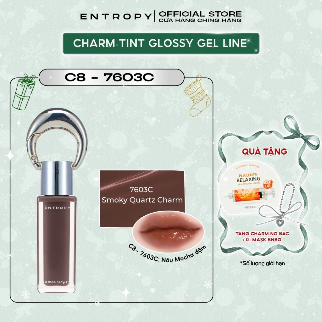 ENTROPY Smoky Quartz Charm-7603C Son Charm Tint Glossy Gel Công Nghệ ...