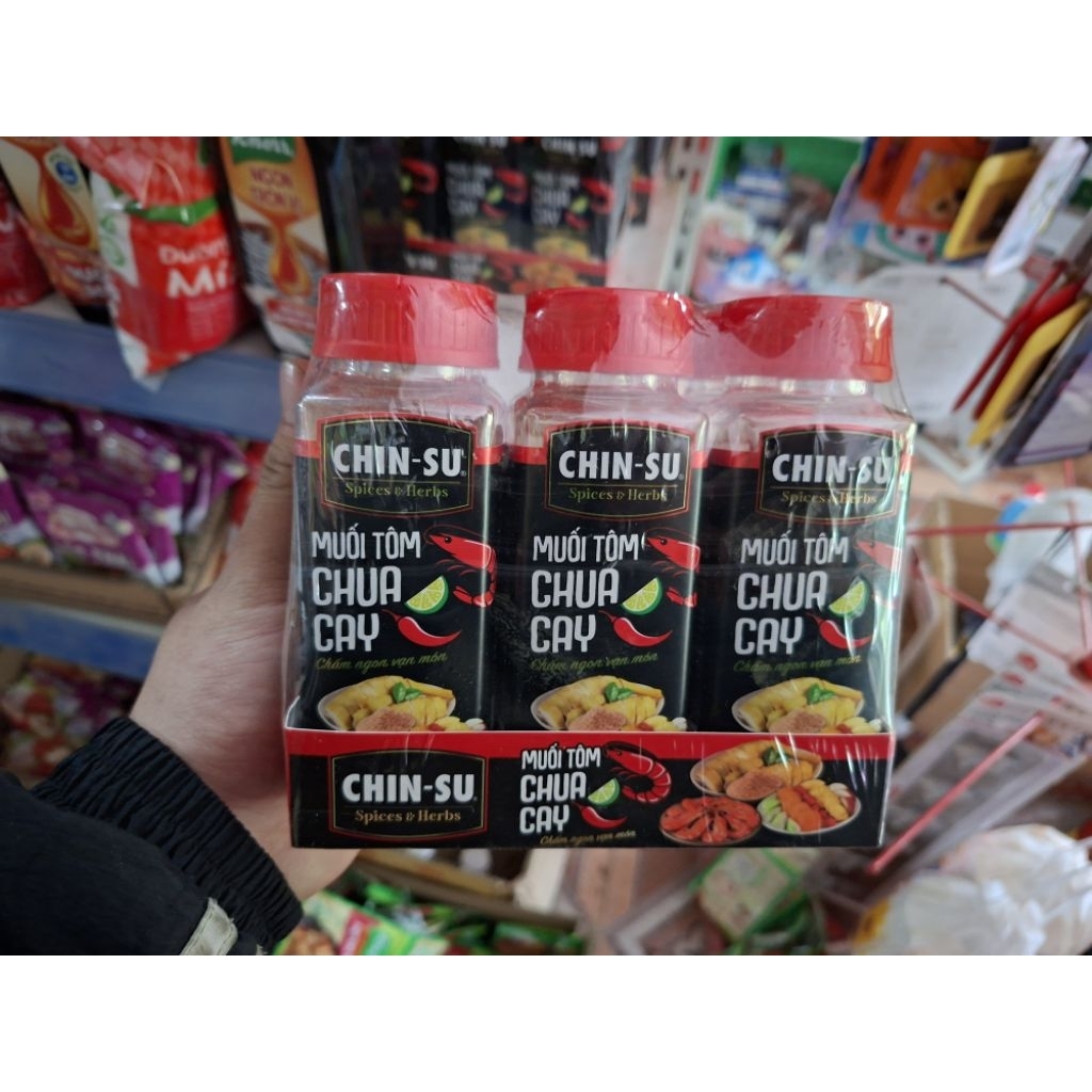 1 lốc 6 hũ muối chấm hảo hảo được sản xuất bởi công ty acecook việt nam