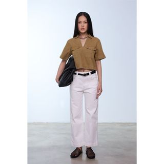 Quần Ống Suông JP Fashion Dáng Dài, Chất Kaki Đứng Form Dày Dặn Ít Nhăn, Phong Cách Basic Tối Giản Thanh Lịch 19112145
