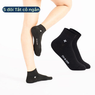 Combo 5 đôi tất nữ cotton ONOFF basic mềm mại mỏng nhẹ thoáng khí 16AE23A035 - 16AQ23A115