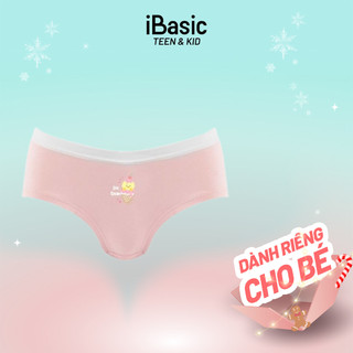 Combo 3 Quần lót bé gái iBasic cotton USA kháng khuẩn phom hipster PANG005-1C