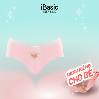 Combo 3 Quần lót bé gái iBasic cotton USA kháng khuẩn phom hipster PANG005-1C