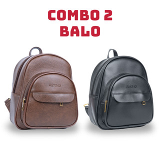 COMBO balo mini nữ balo da pu cao cấp chống nước đi làm đi chơi BL18