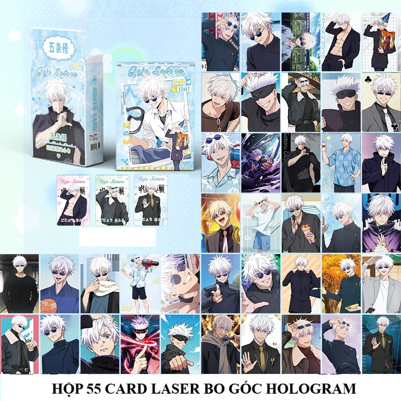 (new) Hộp 55 card Gojo Satoru - Jujutsu Kaisen / Chú thuật hồi chiến ...