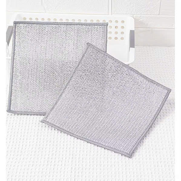 Set 10 Khăn Lau Dây Kim Loại Cọ Rửa Nhà Bếp Đa Năng Không Mài Mòn , Lau Rửa Bát Chén Tiện Dụng