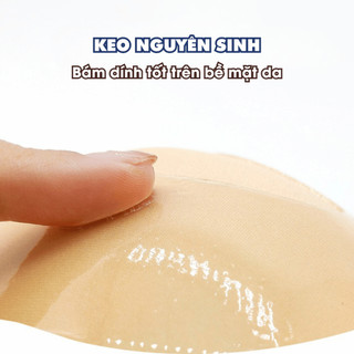 Áo Dán Ngực Quả Xoài, Miếng Dán Ngực Cài Trước Tạo Khe AMYBRA D0129