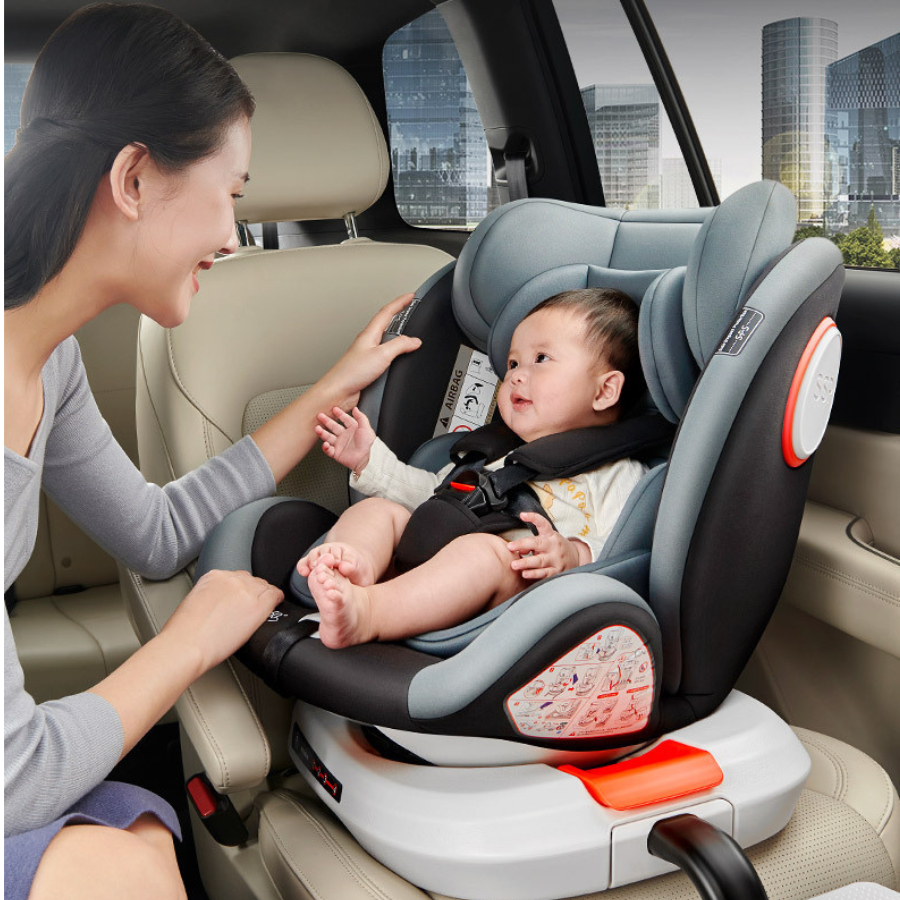 Ghế ngồi ô tô cho bé có CHÂN CHỐNG LẬT, ISOFIX đạt chuẩn Châu Âu bảo vệ an toàn cho bé