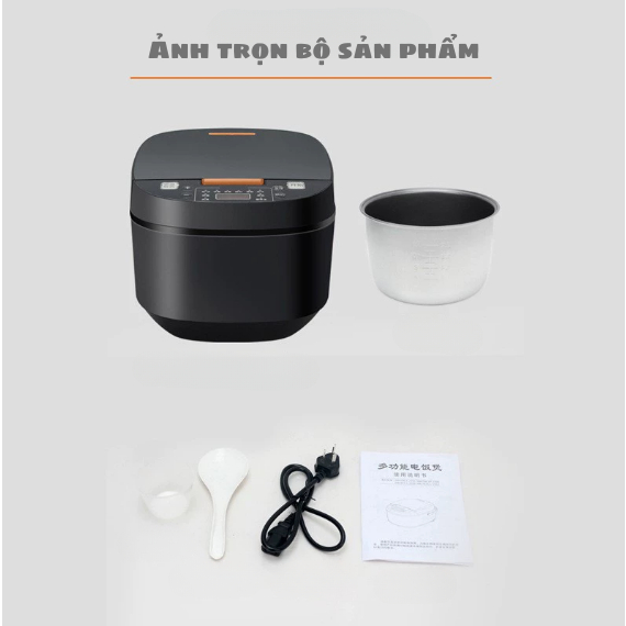 Nồi Cơm Điện 5 Lít – Chống Dính, Đa Năng, Dung Tích Lớn Cho Gia Đình 2–9 Người