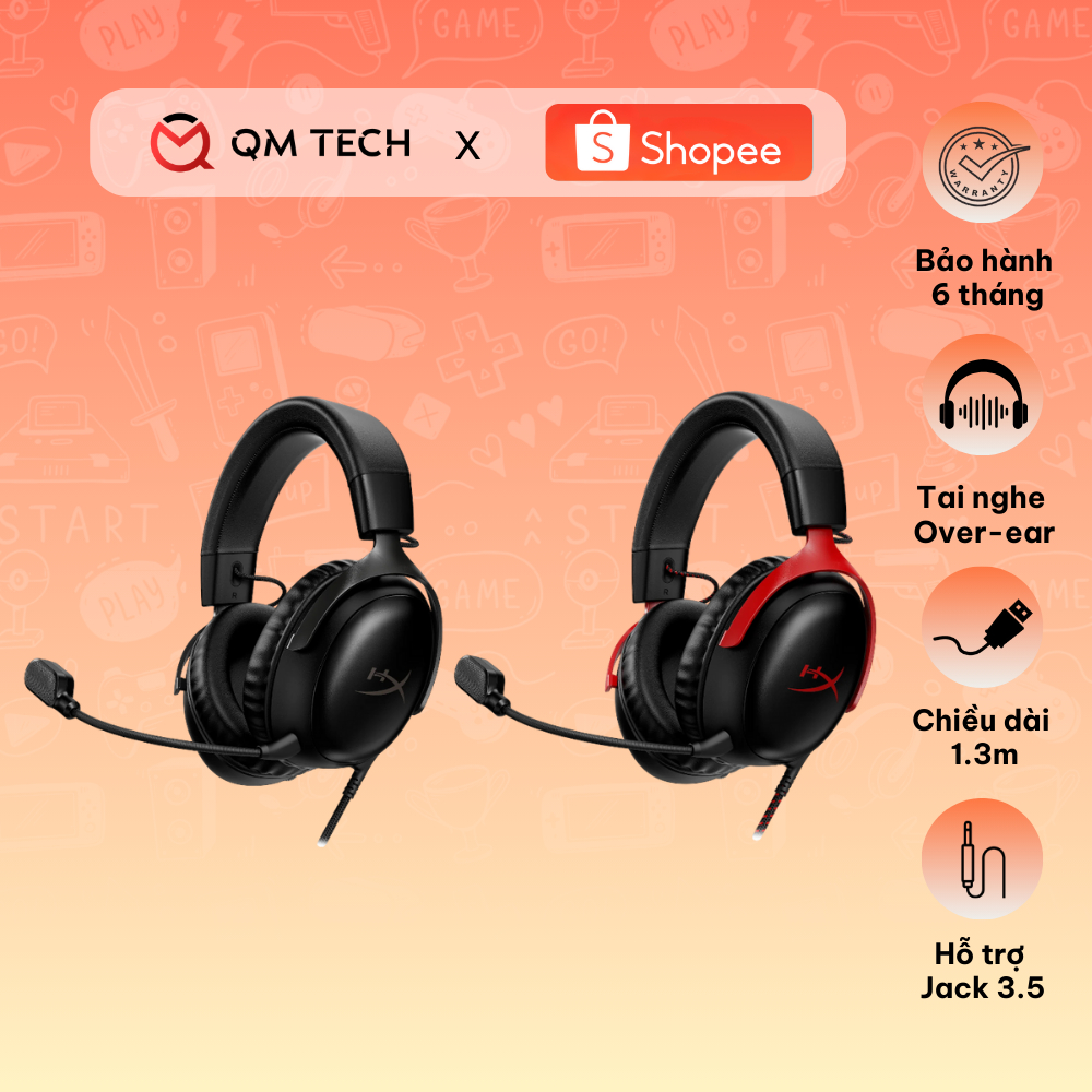 Tai nghe Gaming HyperX Cloud III Wireless | Wired - QMTECH STORE ...