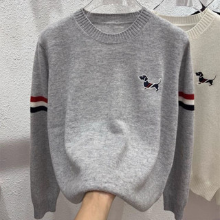 Áo len nữ cổ tròn sweater thêu cún dày dặn mềm mịn
