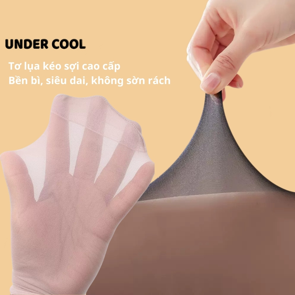 Quần Tất Giấy che khuyết điểm UNDERCOOL  Quần Tất Siêu Dai Lụa Xuyên Thấu chất liệu tơ lụa , thật chân, Live - QT04