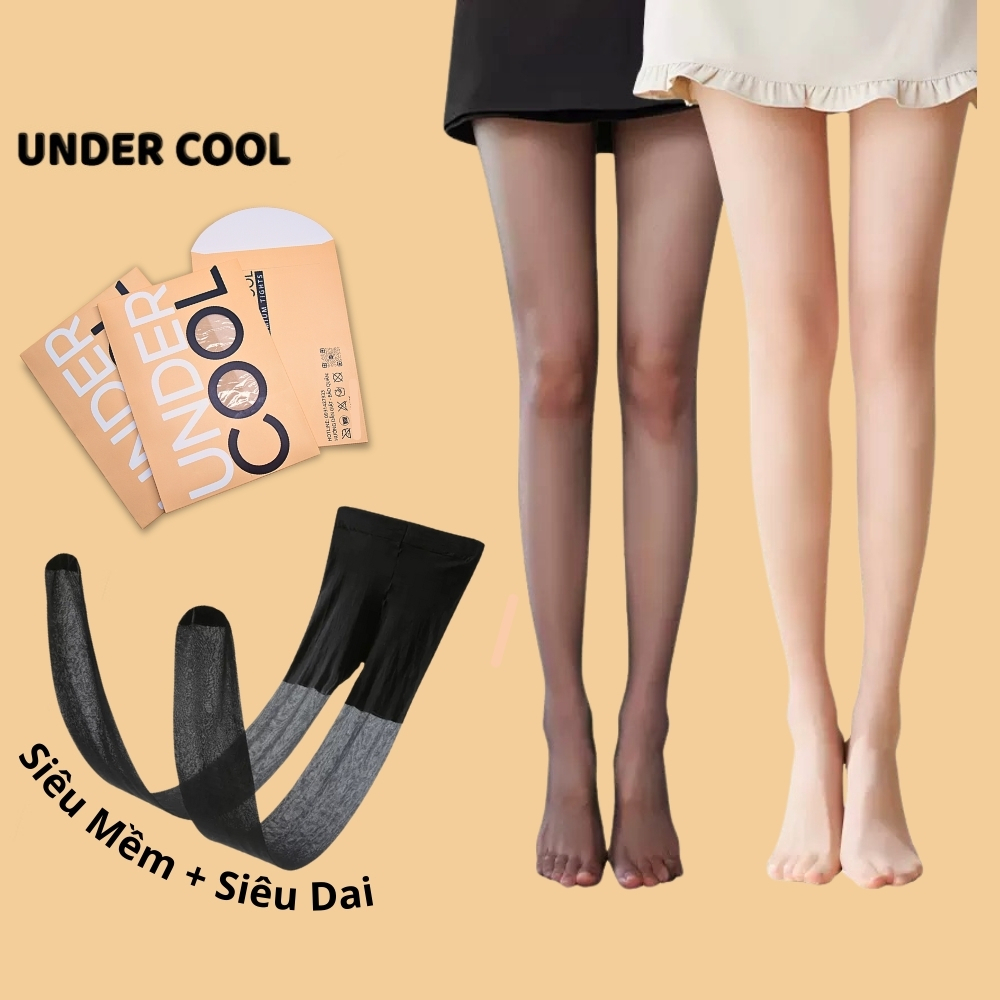 Quần Tất Giấy che khuyết điểm UNDERCOOL  Quần Tất Siêu Dai Lụa Xuyên Thấu chất liệu tơ lụa , thật chân, Live - QT04