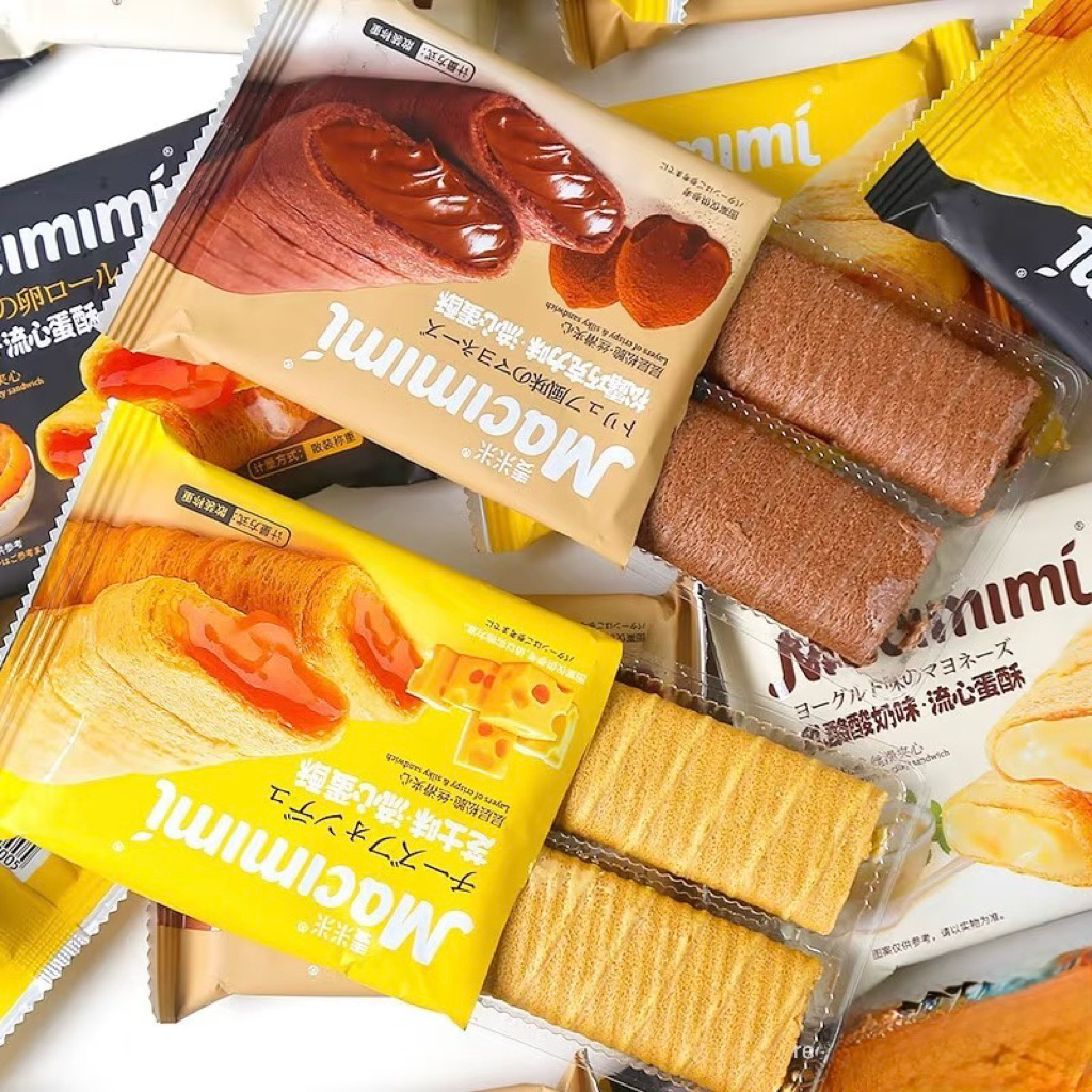 500g Bánh Xốp Macimimi 5 vị ít ngọt, giòn tan siêu ngon