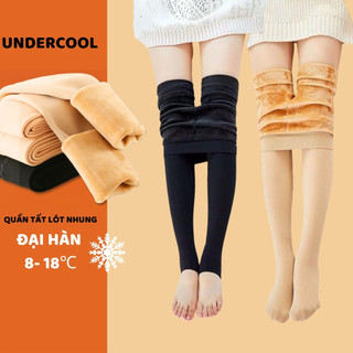Quần tất lót nhung nỉ giữ chống rét đại hàn nhiệt độ bó chân mùa Đông UNDERCOOL Cực Ấm, lót lông nỉ nhung Live - QT10
