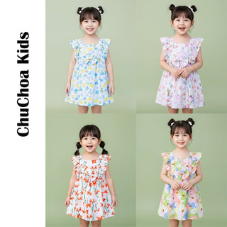 Váy Lanh bé gái, Đầm Lanh bé gái cánh tiên dáng BabyDoll ChuChoaKids [VBC33]