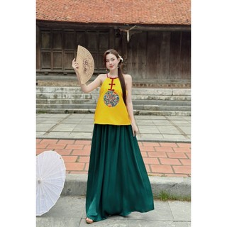 Sét yếm Cát Tường mặc Tết, Trung Thu, yếm chụp sen TKCCt