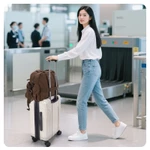 [Giao hàng nhanh] BAGSMART Túi du lịch phồng túi tập gym chống nước túi xách tay nhẹ cho chuyến đi cuối tuần với ngăn đự — ảnh 6