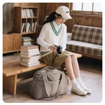 [Giao hàng nhanh] BAGSMART Túi du lịch phồng túi tập gym chống nước túi xách tay nhẹ cho chuyến đi cuối tuần với ngăn đự — ảnh 7