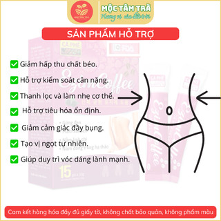 Cà Phê Giảm Cân Ezim Coffee Mộc Tâm - Giữ Dáng - Eo Thon - Hộp 15 gói x 10 gam