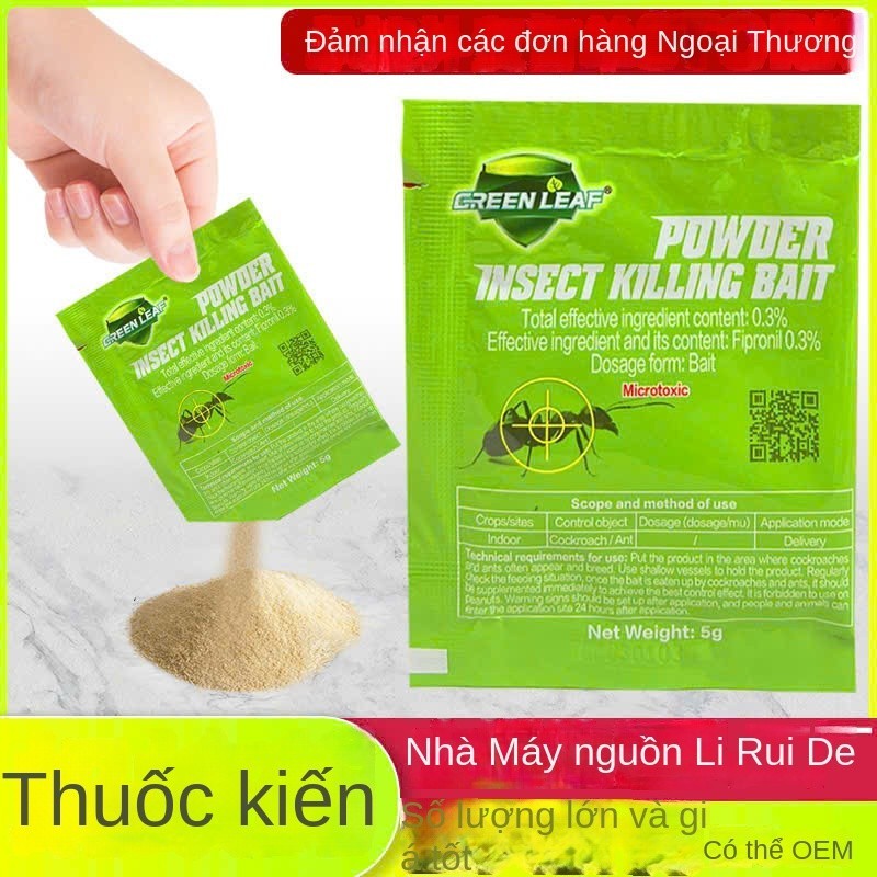 Bột Diệt Kiến Gián TẾT GỐC - Hiệu Quả NHANH, An Toàn Cho Nhà Có Trẻ Em & Vật Nuôi | Túi 50gr