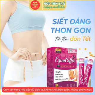 Cà Phê Giảm Cân Ezim Coffee Mộc Tâm - Giữ Dáng - Eo Thon - Hộp 15 gói x 10 gam