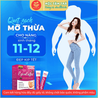 Cà Phê Giảm Cân Ezim Coffee Mộc Tâm - Giữ Dáng - Eo Thon - Hộp 15 gói x 10 gam