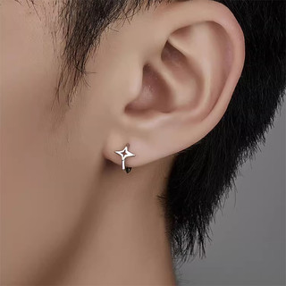 SNUOFO - Khuyên tai hình ngôi sao dành cho nam khuyên tai đính đá cao cấp dành cho nữ trang sức độc đáo