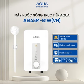 [Live 12.12] Máy nước nóng trực tiếp AQUA AEI45M-B1W(VN) - Freeship toàn quốc