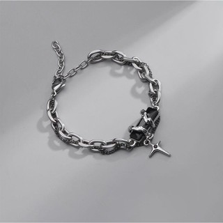 SNUOFO - Vòng tay thép titan dành cho nam phụ kiện sang trọng và tinh tế vòng tay đôi cao cấp dành cho nữ