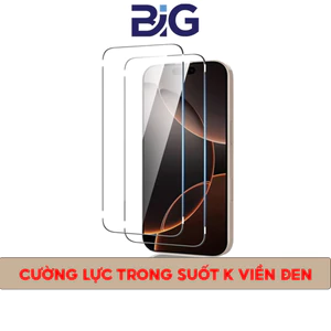 Kính Cường Lực Trong Suốt Không Viền Đen Có Chống Bụi Loa Chống Bụi Cho Các Dòng IP12-13-14-15-16ProMax