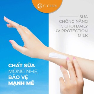 [QUÀ TẶNG] Sữa chống nắng phổ rộng C'Choi Dưỡng da sáng khoẻ - Daily UV Protection Milk SPF 50+ 50g]
